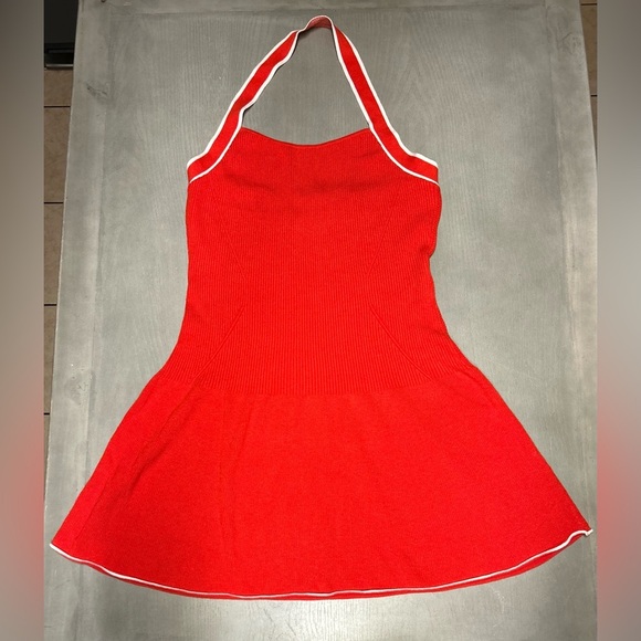 Anthropologie Mini Dress Size Large Daily Practice‎ Full Speed Halter NWT - Picture 3 of 9